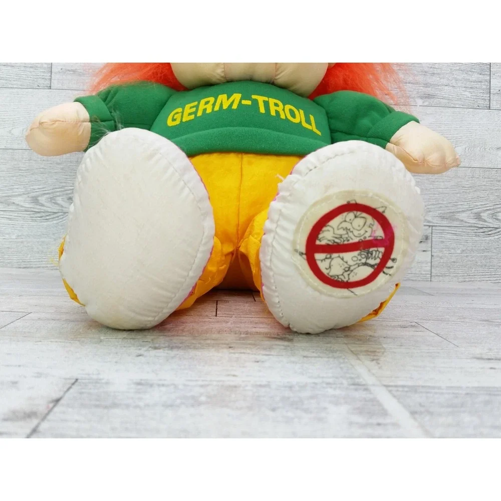 1993 International Silver Co. Germ-Troll Plush Toy Stuffed Doll Germ Troll